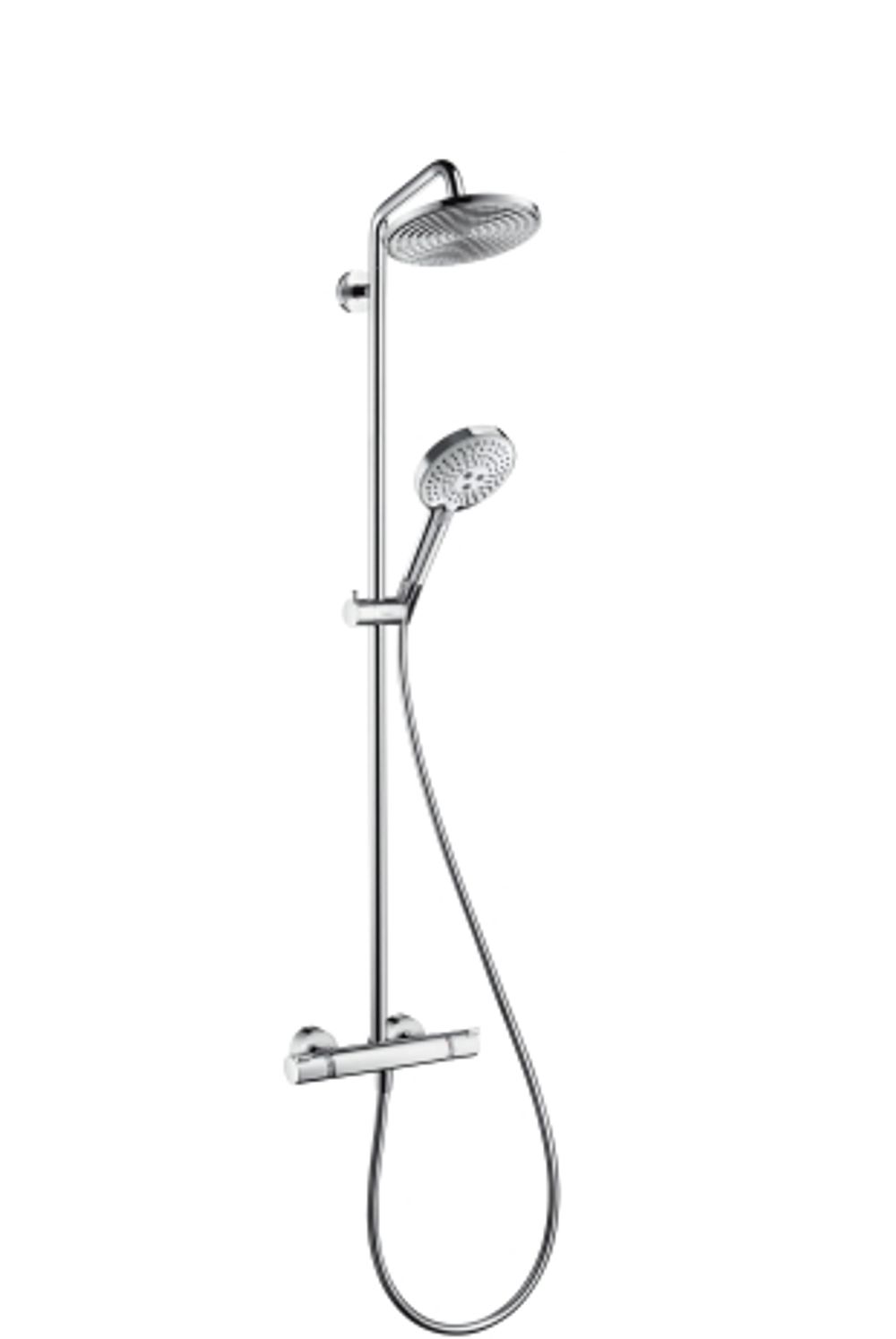 https://raleo.de:443/files/img/11eeea2540ed581092906bba4399b90c/size_l/Hansgrohe-HG-Showerpipe-Raindance-Select-EcoSmart-chr-Kopfbrause-Raindance-Air-1jet-240mm-27116000 gallery number 1